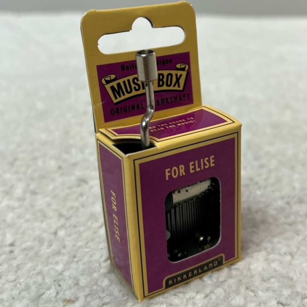 Kikkerland "For Elise" Crank Music Box